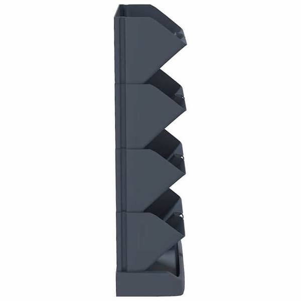 Maison Exclusive - Sæt af 4 vertikale plantekasser Anthracite PP antracit