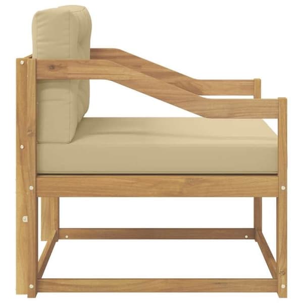 Maison Exclusive - Utomhussoffa i vit polyester