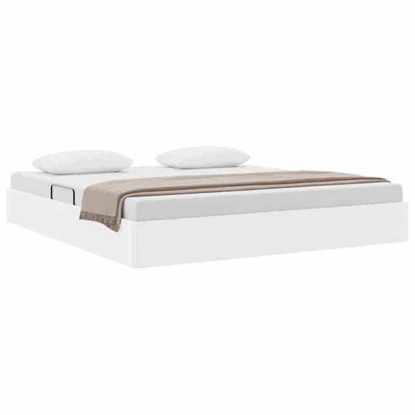 Maison Exclusive - Förvaringssäng Vit 193 x 203 cm Konstläder
