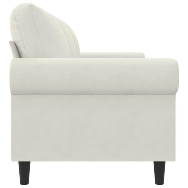 Maison Exclusive - 3-paikkainen sohva, kerma 180 cm sametti