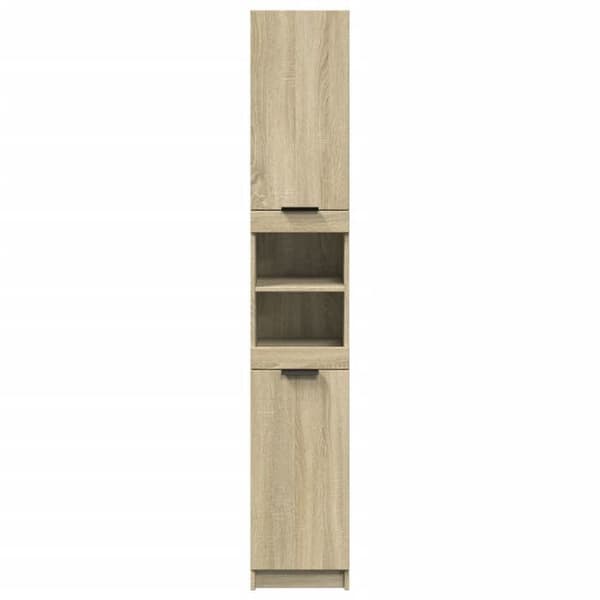 Maison Exclusive - Badrumsskåp ek sonoma 32x34x188,5 cm
