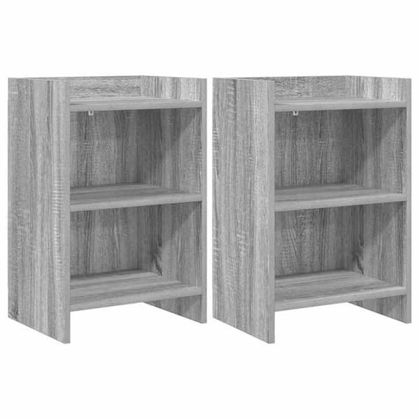 Maison Exclusive - Natborde 2 stk Sonoma grå 40 x 30 x 60 cm