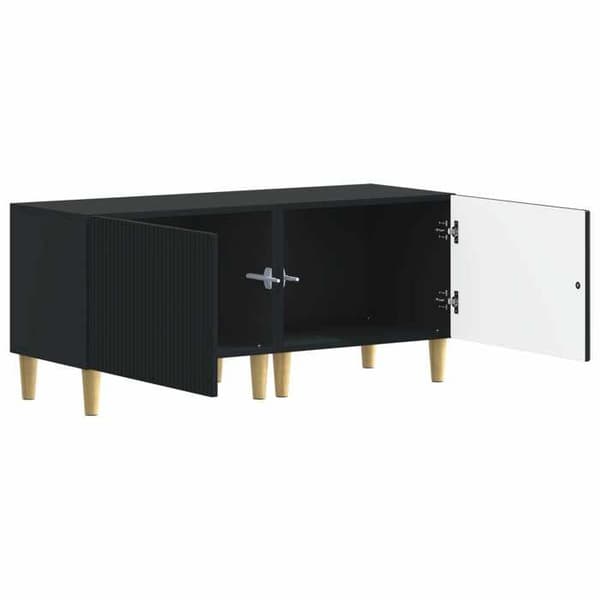 Maison Exclusive - TV Møbel Sort Ingeniørtræ