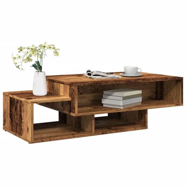 Bord - EKSKLUSIV HUS - Gamle træ 105x55x32 cm - Ingeniørtræ - 3 rum - Rektangulær Gammalt trä