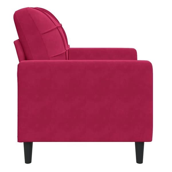 Maison Exclusive - Bordeaux punainen nojatuoli 60 cm sametti