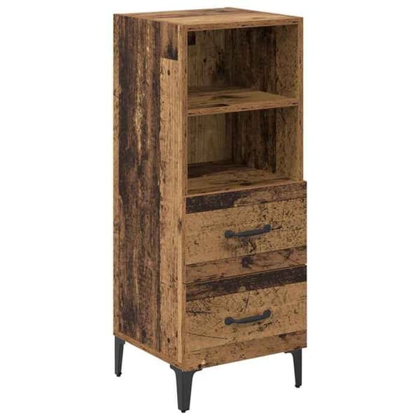 Buffé - EXKLUSIVT HUS - 34 x 34,5 x 90 cm - Ingenjörsträ - Nutida - Brun