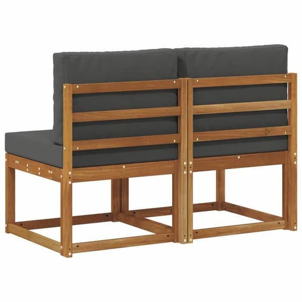 Maison Exclusive - 2-delars Soffa för utomhusbruk i Massivt Akaciaträ