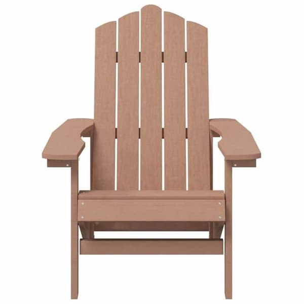 Maison Exclusive - Adirondack-stol för trädgård i PEHD brun brun