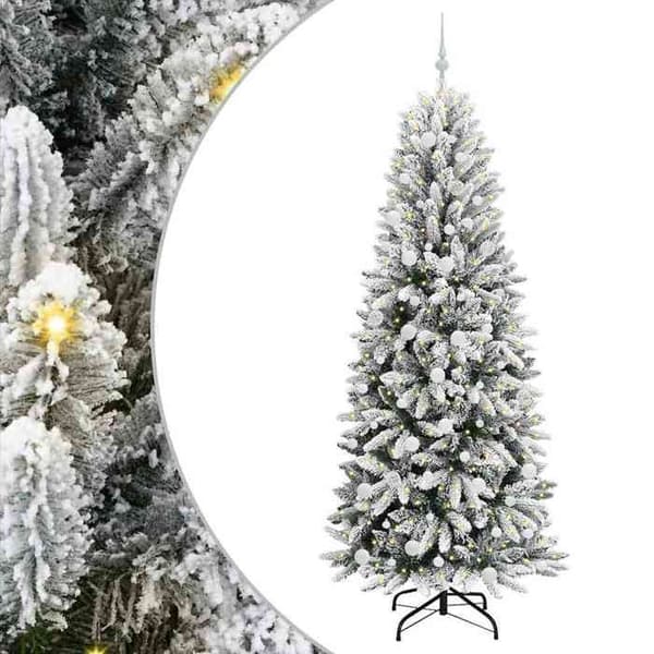 Maison Exclusive - Konstgjord Julgran Vit 210 cm