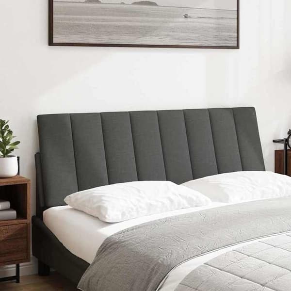Päätytyyny - MAISON EXCLUSIVE - Hanko - Tummanharmaa - 120 cm - Irrotettava, pehmustettu Mörkgrå