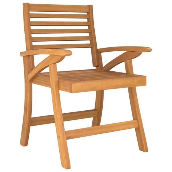 Maison Exclusive - Trädgårdsstolar set om 2 58x58x87 cm massiv akaciaträ
