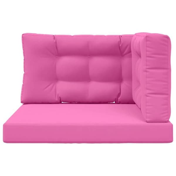 Stolskuddar - MAISON EXCLUSIVE - 80 x 80 cm - Polyester - Rosa - Avtagbart överdrag Ros