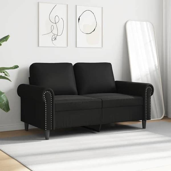 Maison Exclusive - 2-personers Sofa Sort 120 cm Syntetisk Læder