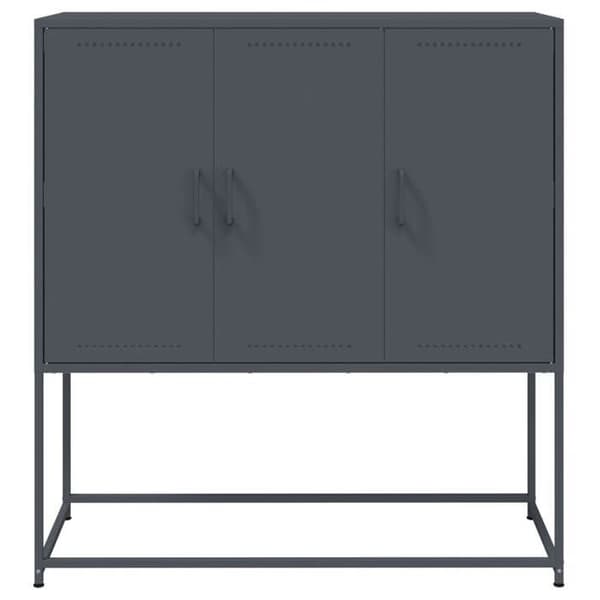 Maison Exclusive - Buffé hög antracit 100,5x39x107 cm stål
