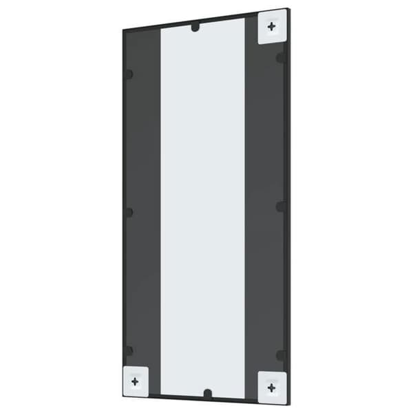 Maison Exclusive - Svart väggspegel 40x80 cm rektangulär järn