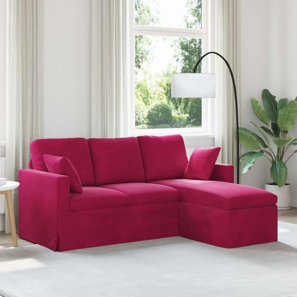 Maison Exclusive - Sofa Bordeaux 178 x 134 x 80 cm Velour