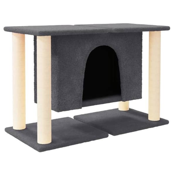 Maison Exclusive - Kattekradsetræ med sisal kløer Mørkegrå 50 cm Mörkgrå