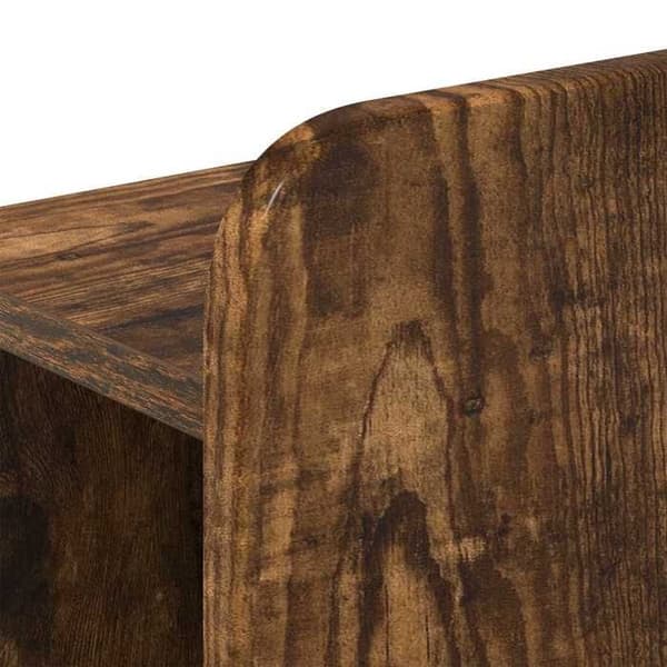Maison Exclusive - Sängram med förvaring Rökt ek 90 x 190 cm