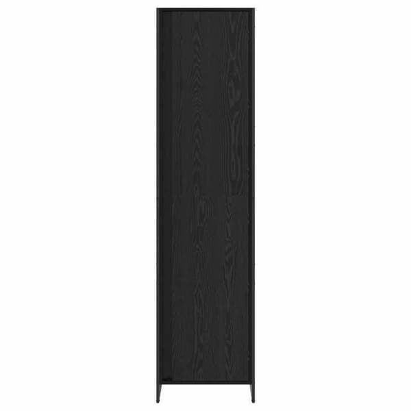 Maison Exclusive - Garderobe Egetræ sort 50 x 50 x 200 cm svart ek
