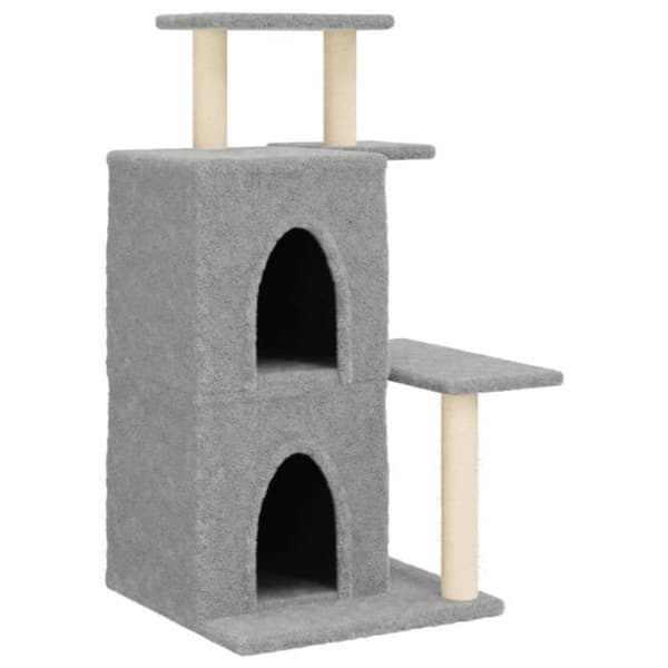 Maison Exclusive - Kattekradse med lys grå sisal 97 cm ljusgrått