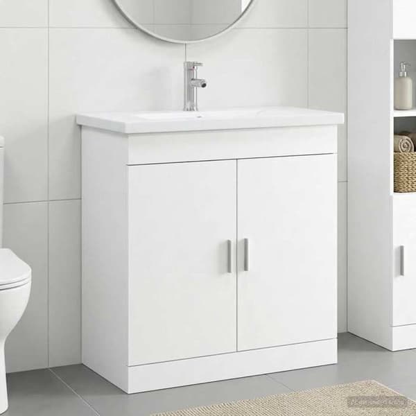Maison Exclusive - Badmöbelset Vitt 81 x 40 x 84,5 cm