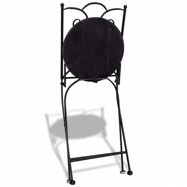 Maison Exclusive - Fällstolar, set om 2, i terrakotta och vit keramik