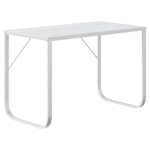 Maison Exclusive - Vit datorbord 110x60x73 cm Agglomerat Vit