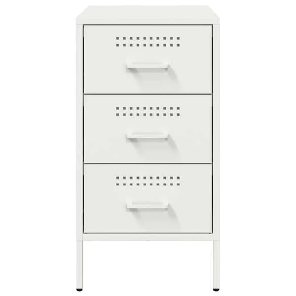 Maison Exclusive - Sängbord 2 st vit 36x39x68 cm stål