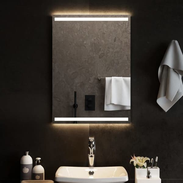 Maison Exclusive - LED badevægspejl 50x70 cm