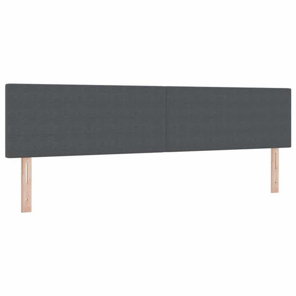 Maison Exclusive - LED Hovedgærde Mørkegrå 200 cm Velour