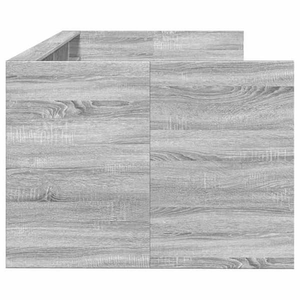 Seng i dag - EKSKLUSIV HUS - 90x200 cm - Sonoma grå - 2 skuffer - Lamelseng Sonoma grå
