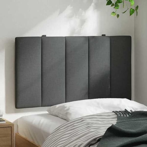 Maison Exclusive - Huvudgavelkudde Hanko mörkgrå 90 cm tyg
