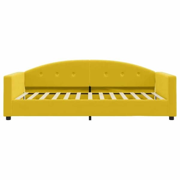 Maison Exclusive - Dagbädd med gul madrass 100x200 cm sammet
