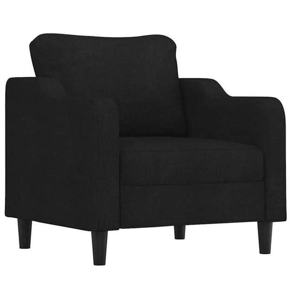 Maison Exclusive - Sæt af 4 sofaer med puder Sort Stof