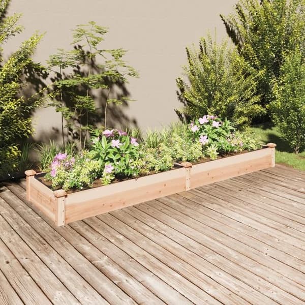 Maison Exclusive - Upphöjd trädgårdssäng foder 240x60x25 cm massiv furu