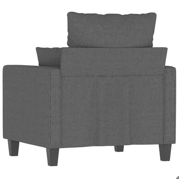 Maison Exclusive - Tummanharmaa nojatuoli 60 cm Kangas