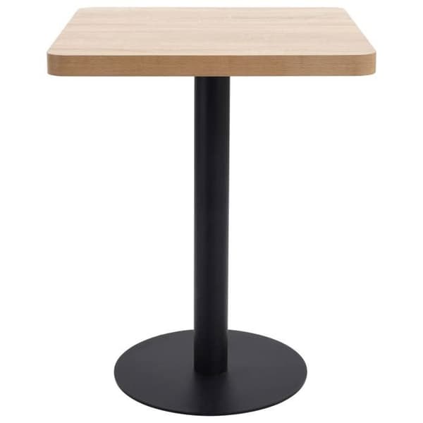 Maison Exclusive - Vaalea ruskea bistropöytä 60x60 cm MDF