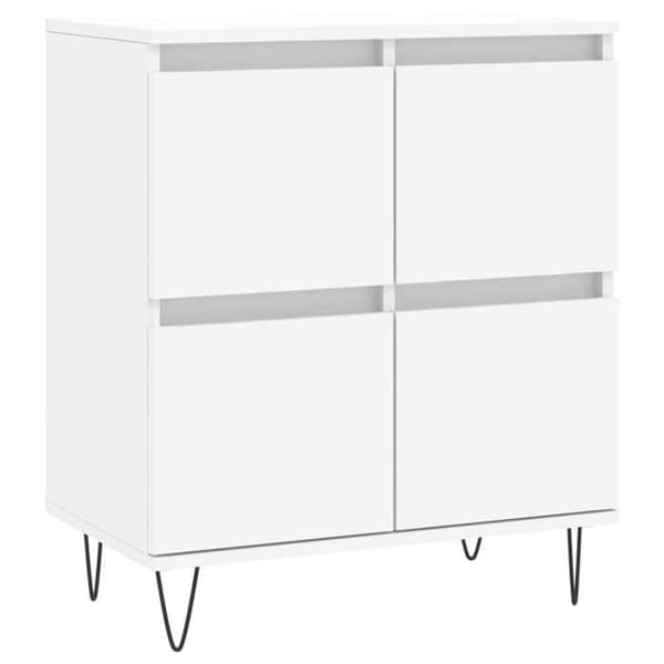 Maison Exclusive - Buffeter 2 stk hvidt ingeniørtræ