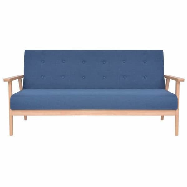 Maison Exclusive - 3-delt sofa sæt i blå stof Blå