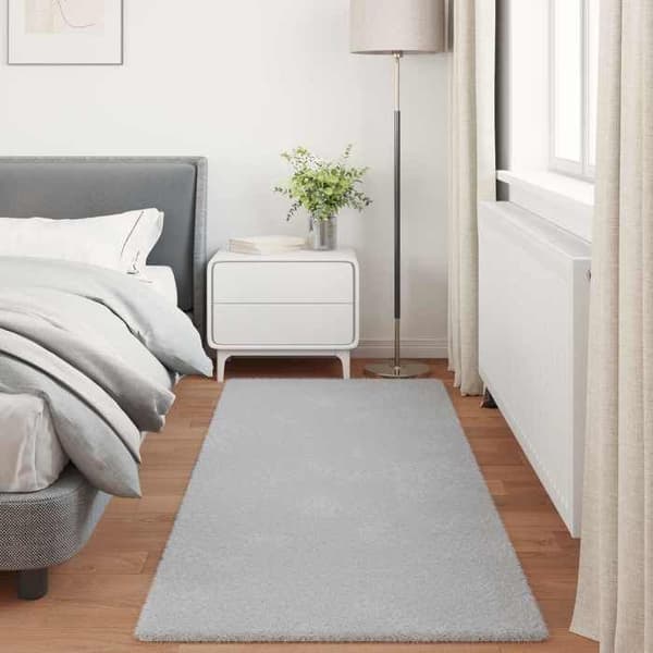 Matto - MAISON EXCLUSIVE - OLITE - Tekokarva polyesteri - Liukumaton - Harmaa 100 x 200 cm Grå