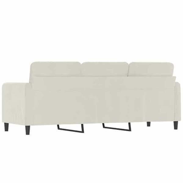 Maison Exclusive - 3-paikkainen sohva, kerma 180 cm sametti