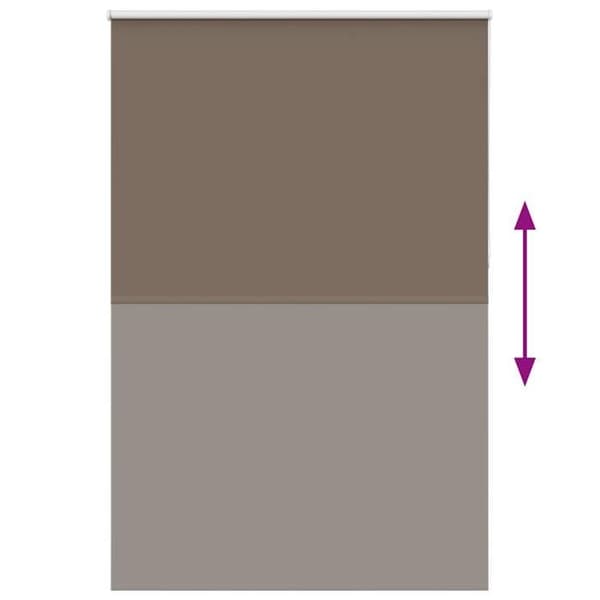 Maison Exclusive - Rullgardin mörkläggande kaffe 165x210cm tygbredd