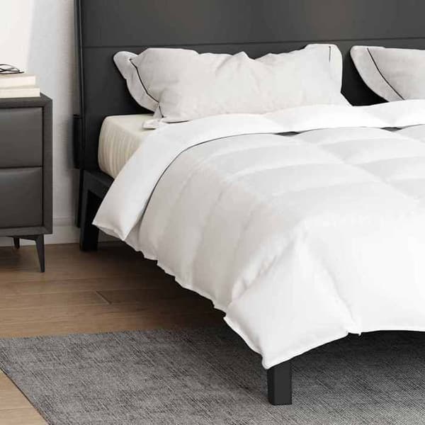 Maison Exclusive - Sommaröverkast 240 x 220 cm Sommar Dun Vit Andningsbar Vit