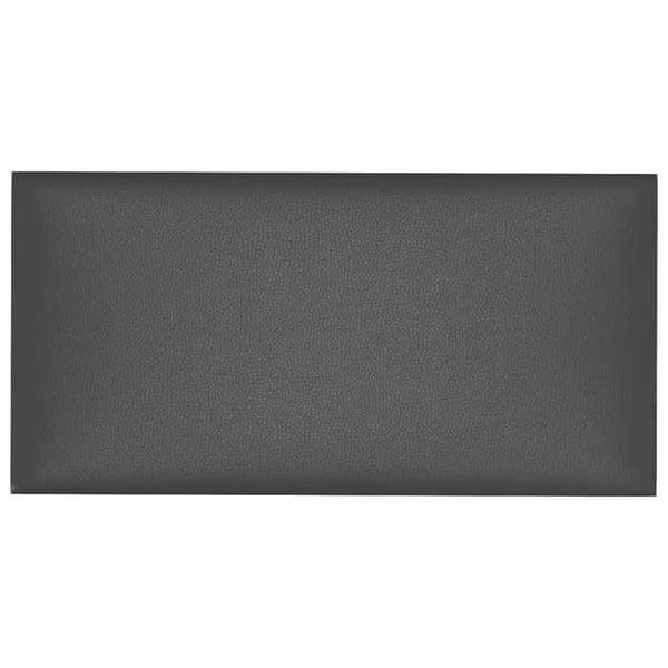 Maison Exclusive - Väggsänggavel 12 pc 30 x 15 cm Grå tyg Grå