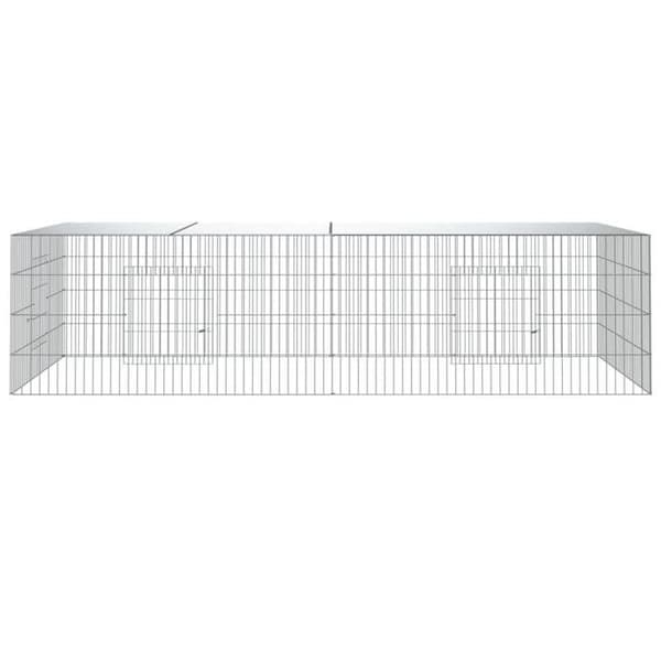 Koojer & burar - Maison Exclusive - Galvaniserat stål - 220 x 110 x 55 cm - 2 paneler Silver