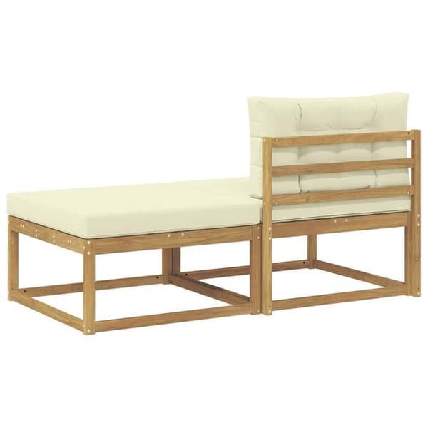 Maison Exclusive - 2-delad Utomhus Pouf i Polyester Vit