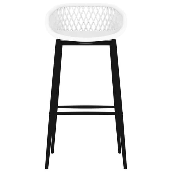 Maison Exclusive - Barstolar set om 2 vita Vit