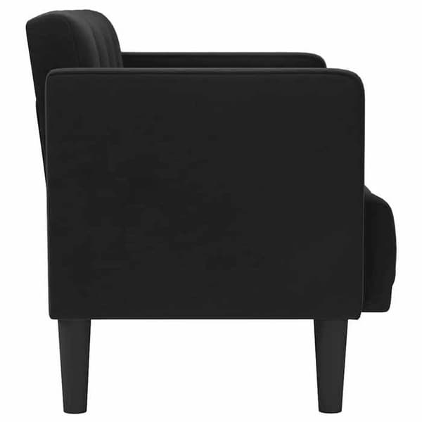 Maison Exclusive - Sort 2-personers sofa 111 cm velour