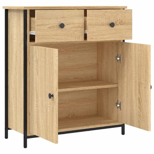 Maison Exclusive - Buffé ek sonoma 70x30x80 cm ingenjörsträ
