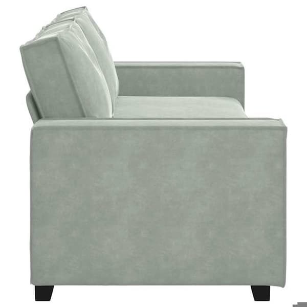 Maison Exclusive - Vaaleanharmaa 3-paikkainen sohva 220x78x84 cm Sametti